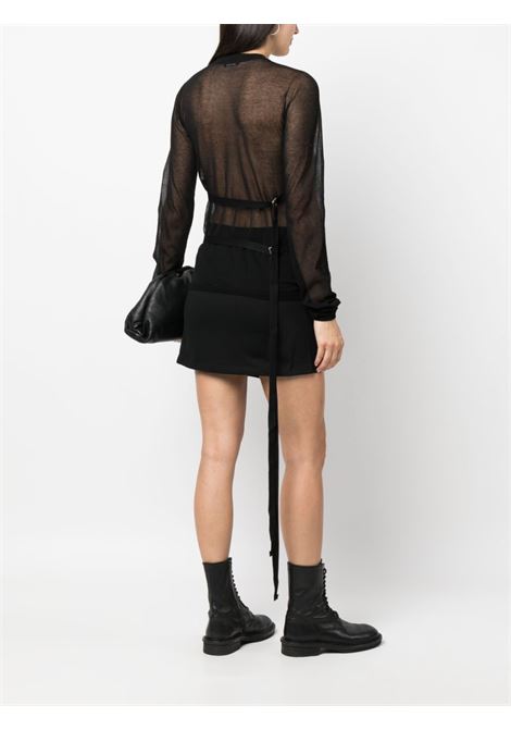 Black sheer high-neck top - women ANN DEMEULEMEESTER | 2301WKN41KN008099